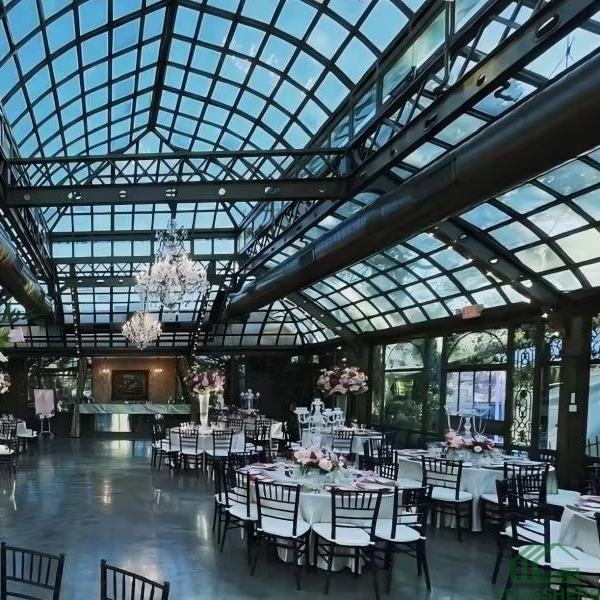 Steel structure glass wedding house